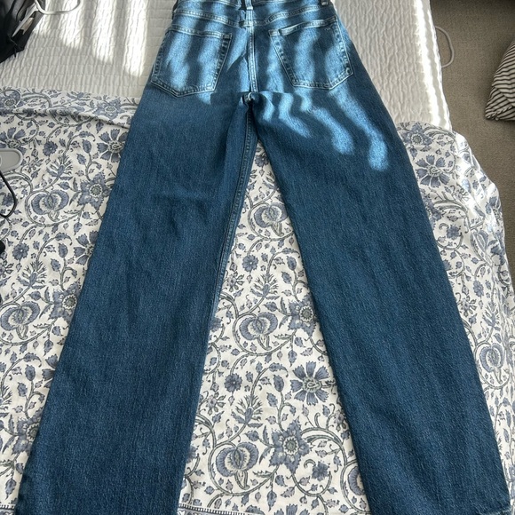 Rag & Bone Mid-Rise Wide Leg Blue Jeans - Picture 4 of 7